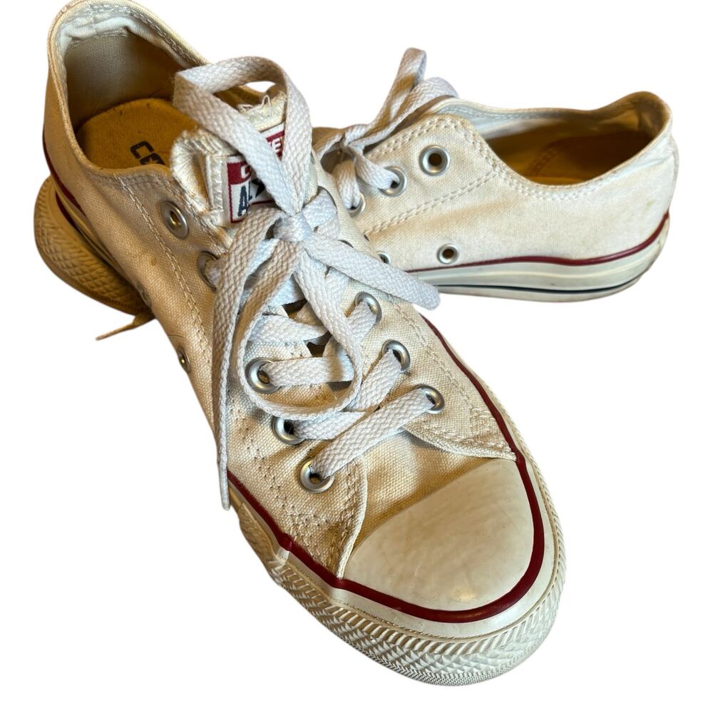 Converse Chuck Taylor All Star Low Top Sneakers Women‎ 7.5  Classic White Canvas - Picture 3 of 12